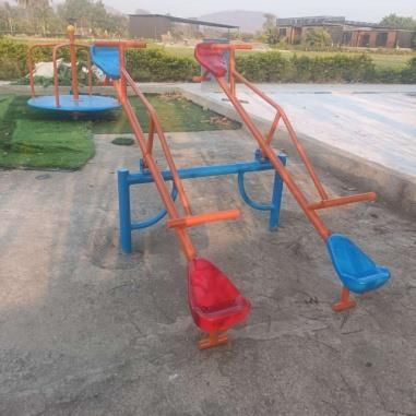 Plastic & Iron 4 Seater See Saw