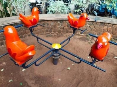 Plastic Animal Merry Go Round