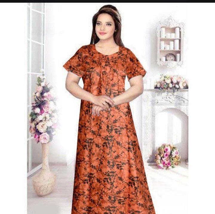 100% Pure Cotton Printed Nighty
