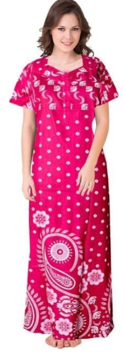 Beautiful Patterns Pure Cotton Printed Nighty