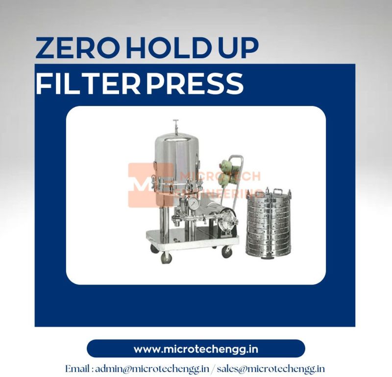 Zero Hold Up Filter Press