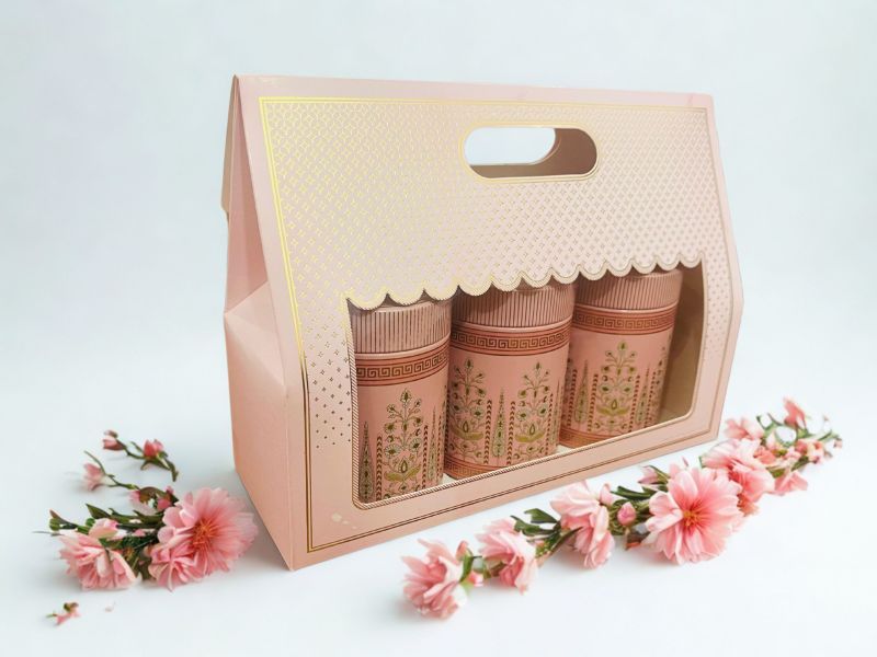 10.5×3.75×8Inches Small Gift Box With Handle