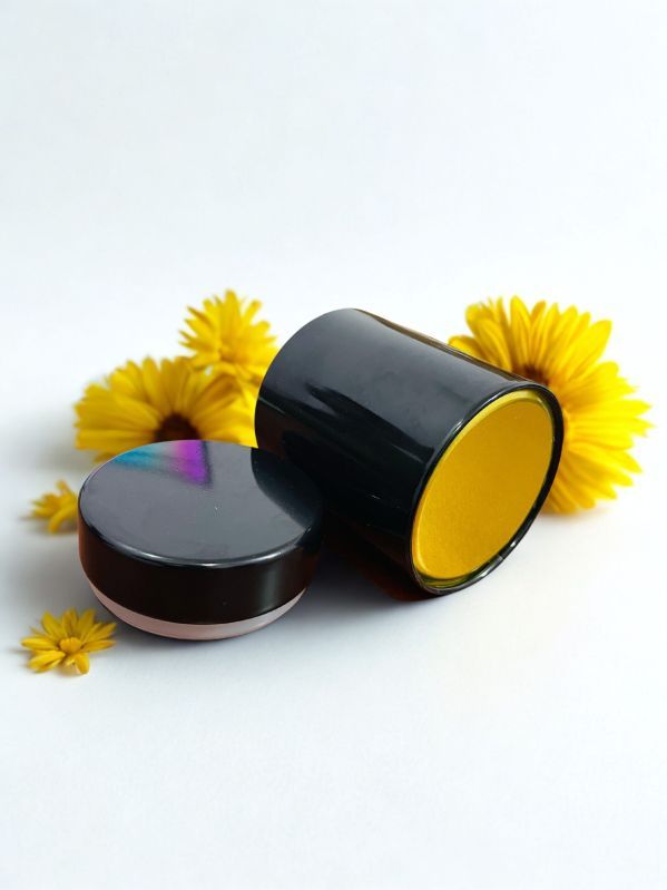 Cylindrical Black Tin Can