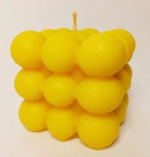 Yellow Bubble Soy Wax Candle
