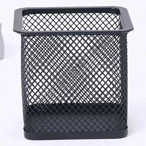 Black Square Metal Pen Holder