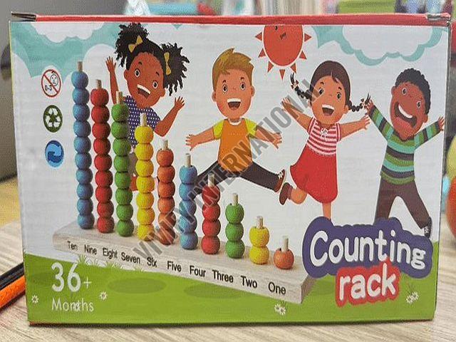Kids Wooden Counting Rack