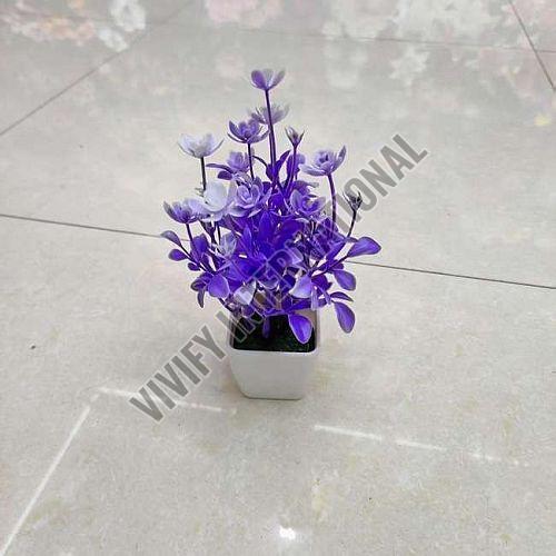 Purple Artificial Flower Pot