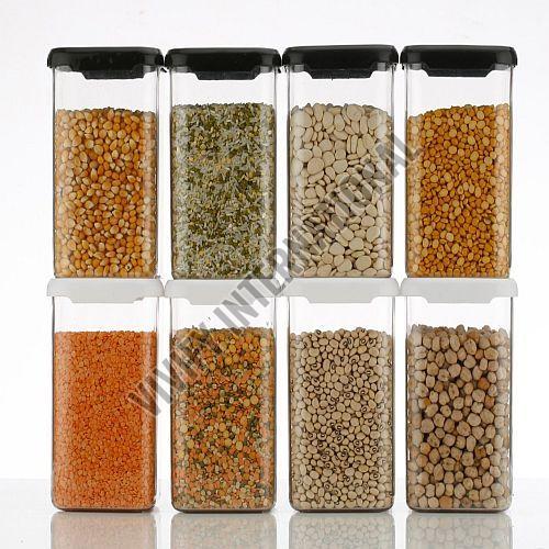 Transparent Plastic Air Tight Pulses Storage Box