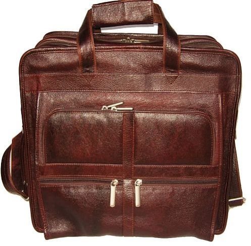 Brown Leather Executive Laptop Bag