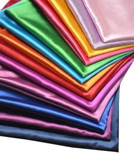 Multicolor Plain Japan Satin Fabric