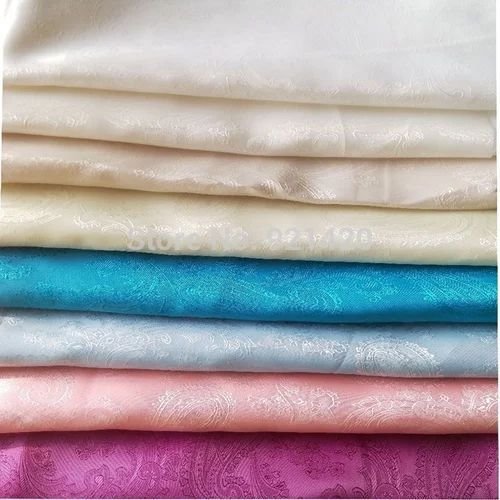 Multicolor Silk Viscose Fabric