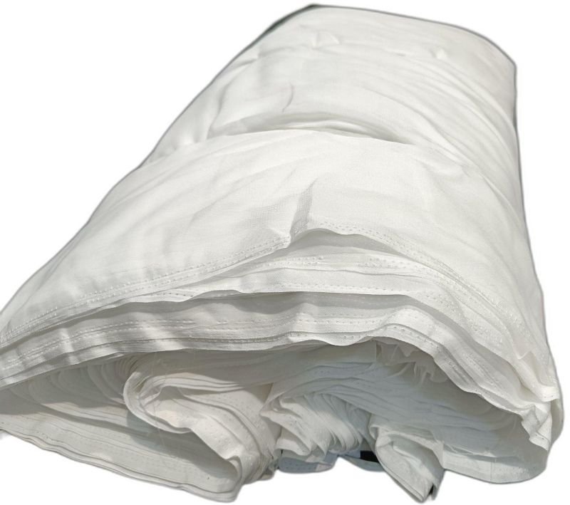 White Nylon Rasgulla Fabric