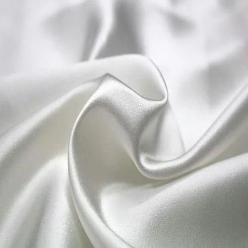 White Plain Nylon Chinon Georgette Fabric