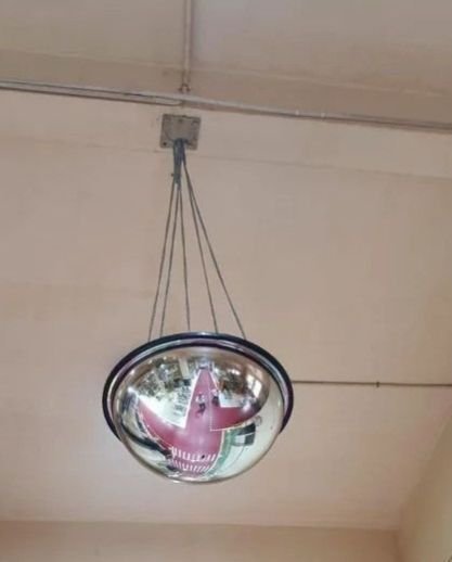 18 Inch Glass Dome Mirror