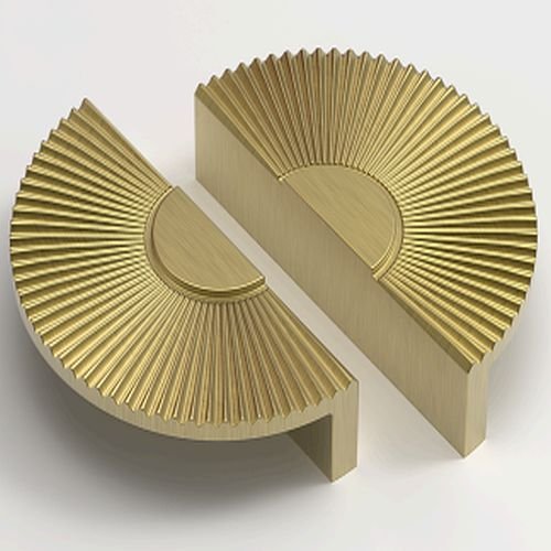 RB-MPH-001 Brass Moon Pull Handle