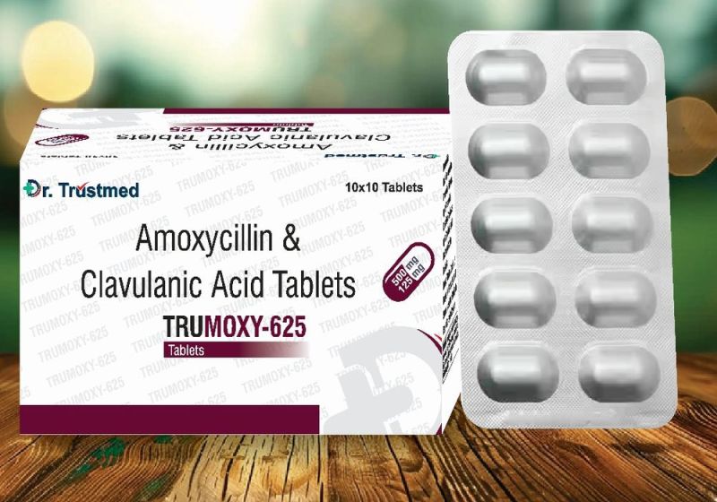 Amoxycillin & Clavulanic Acid 625 Tablets