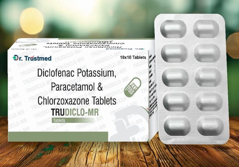 Diclofenac Potassium. Paracetamol & Chlorzoxazone Tablets