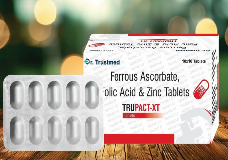 Ferrous Ascorbate, Folic Acid & Zinc Tablets