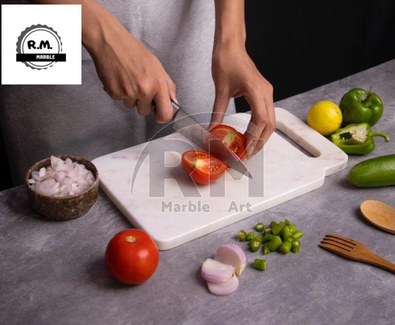 12 Inch White Marble Chopping Board
