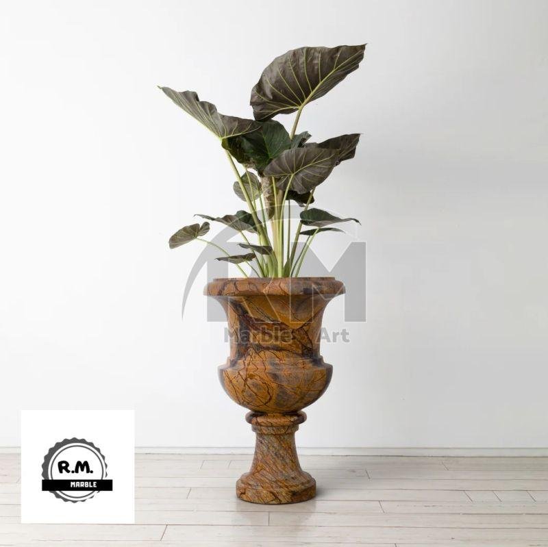 18 Inch Bidasar Marble Flower Pot Stand
