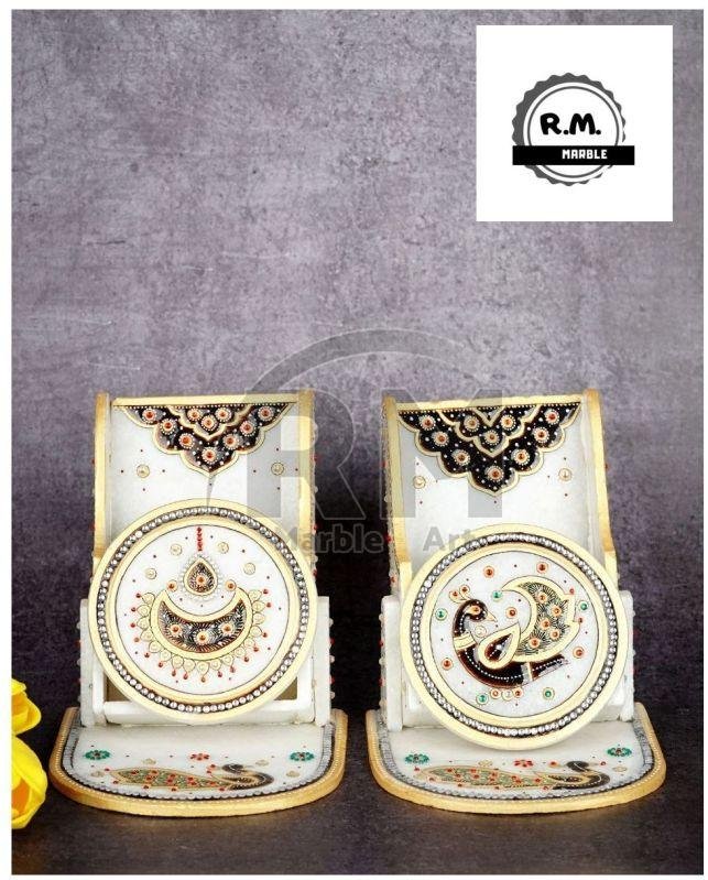 Multicolor Indoor Marble Mobile Stand