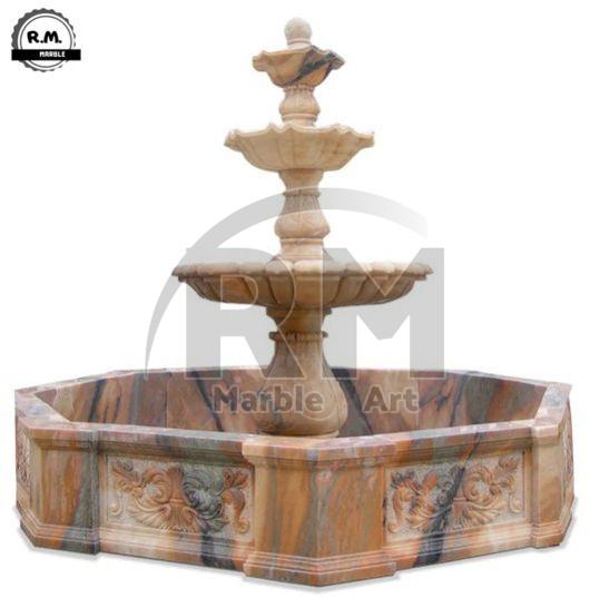 Natural Stone 3 Tier Garden Fountain