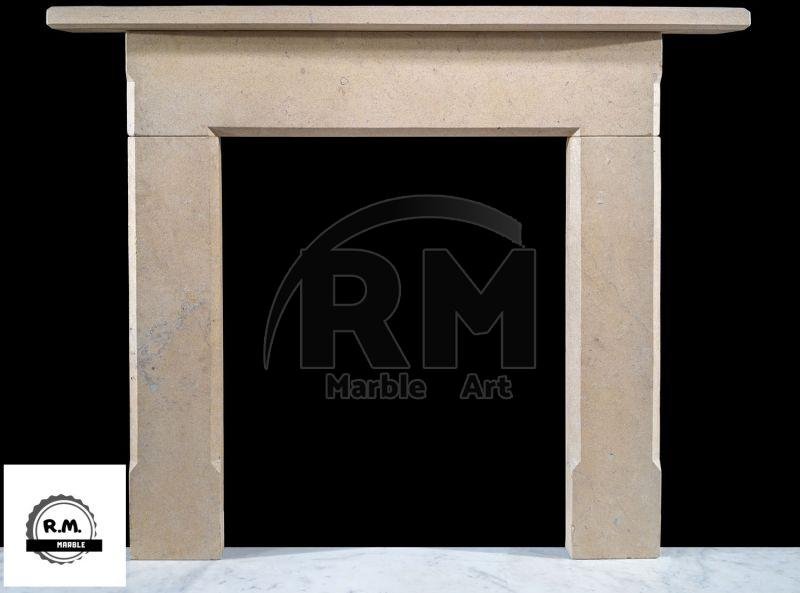 Rectangular Marble Fire Place
