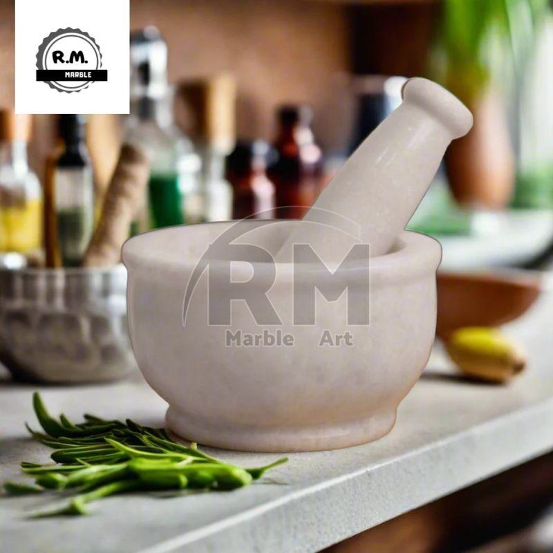 Marble Mortar and Pestle