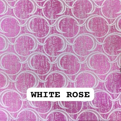 White Rose Curtain Fabric