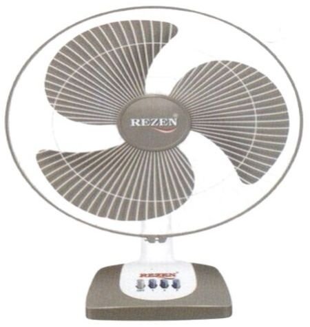 Rezen Grey & White Table Fan