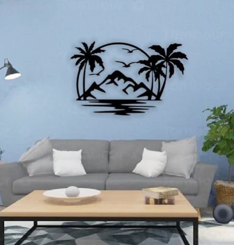 Black Acrylic Decorative Wall Art