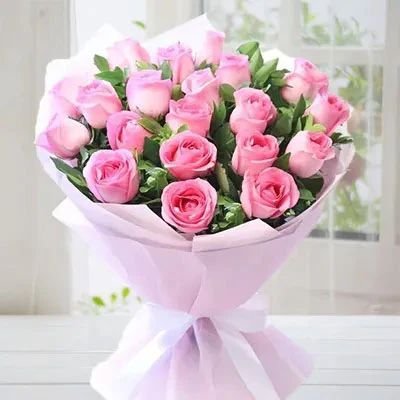 Light Pink Rose Flower Bouquet