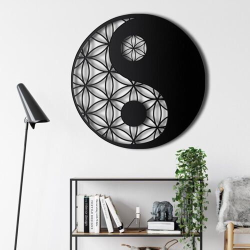 Black Ying Yong Metal Wall Art