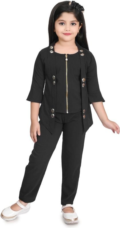 Girls Festive 3 Piece Top Pant Set