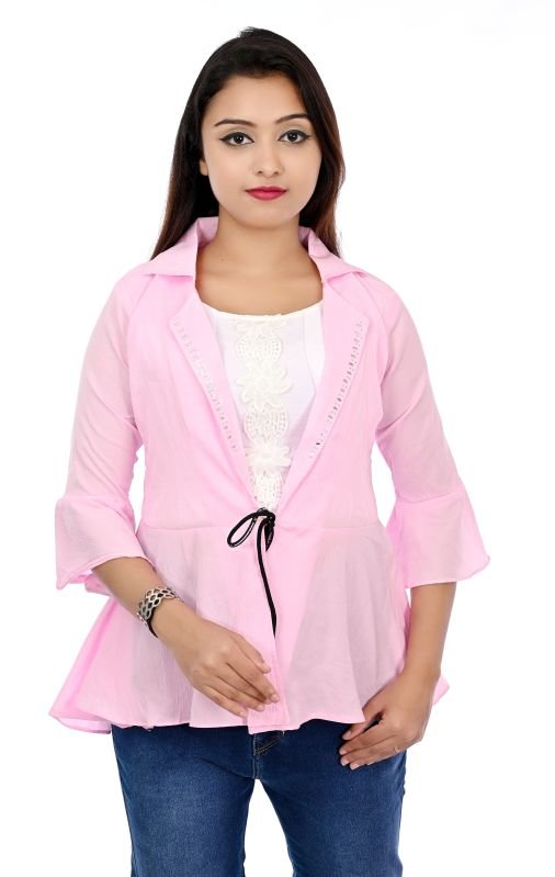 Womens Casual Regular Plain Top