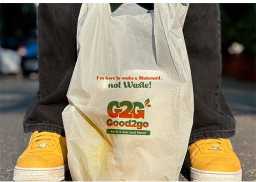White Bio Compostable Carry Bag