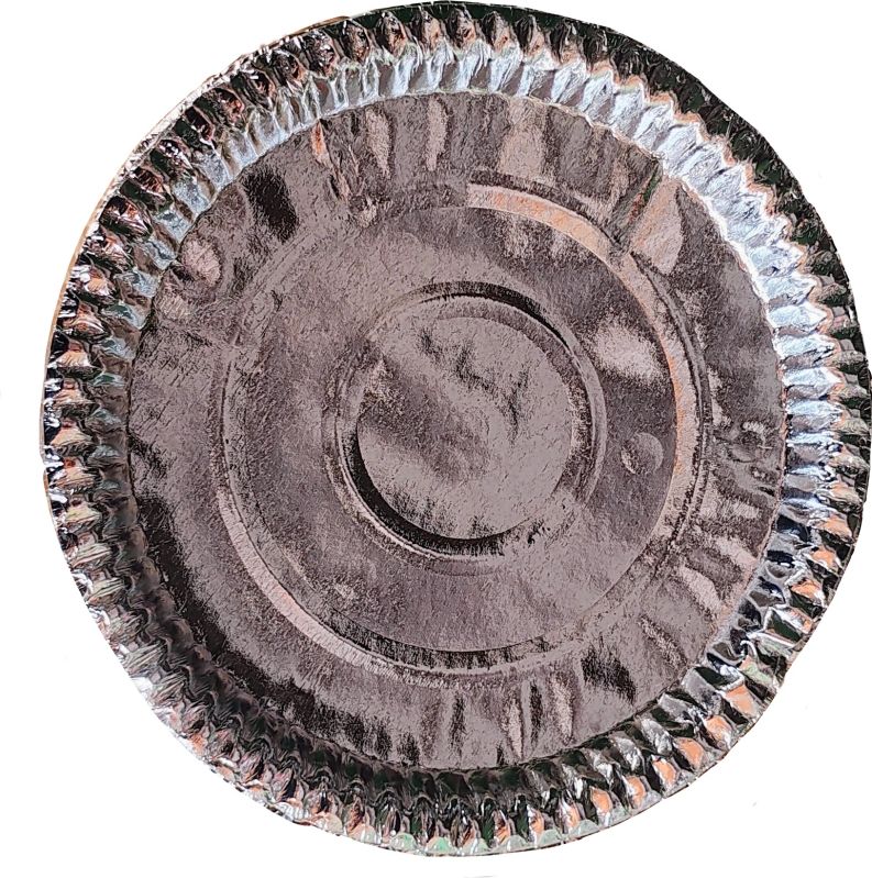12Inch Round Silver Paper Plate