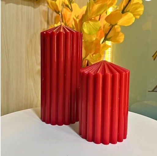 cone pillar scented candle