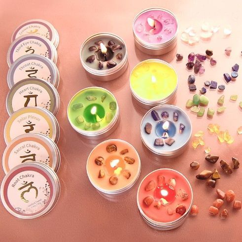 Multicolor 7 Chakra Candles