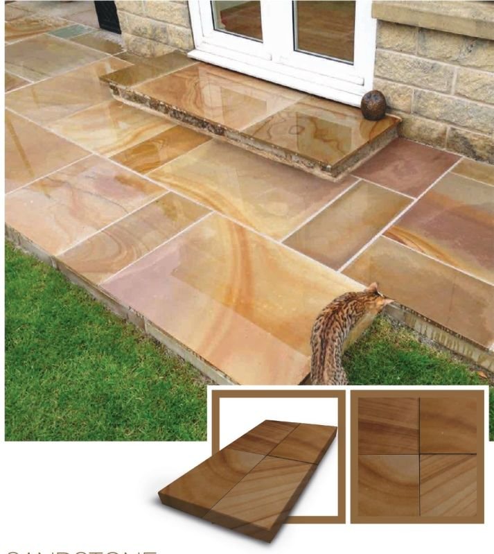 Fantasy Buff Sandstone Slab