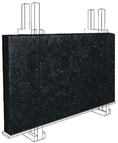 Indian Ash Black Granite Slab