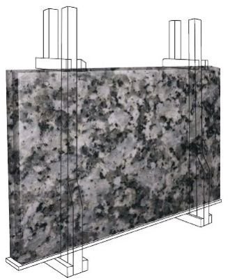 Indian P White Granite Slab