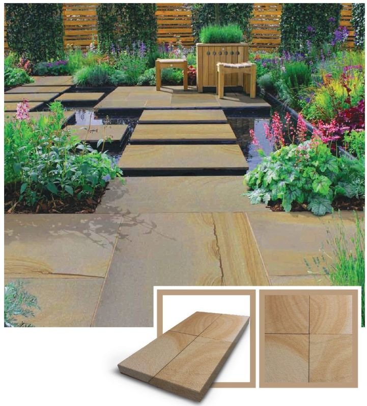 Sandblasted Buff Sandstone Slab