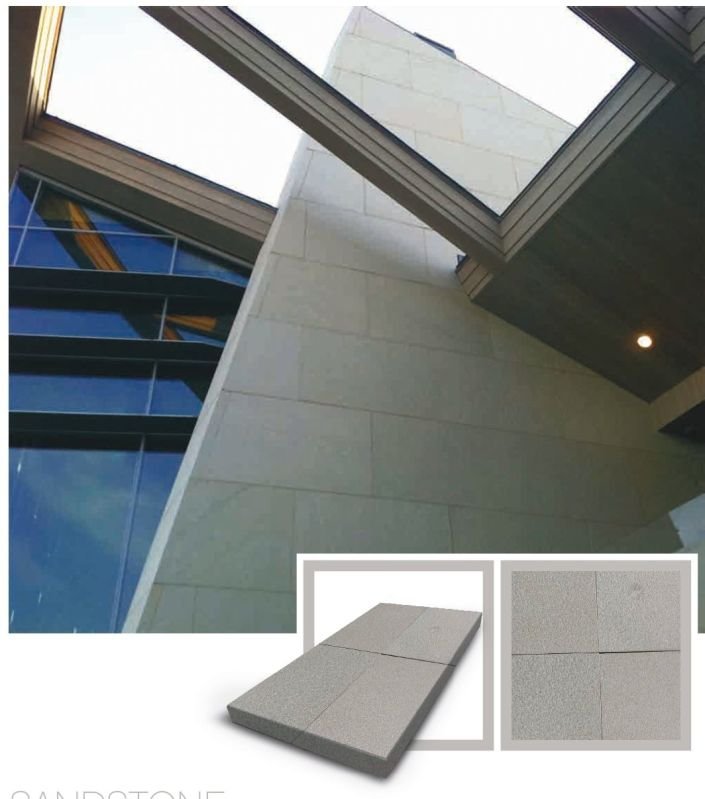 Sandblasted Grey Sandstone Slab