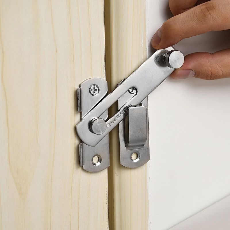 Stainless Steel 90 Degree Door Lock Latch