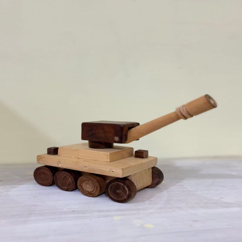 Battle Tank Wooden Toy