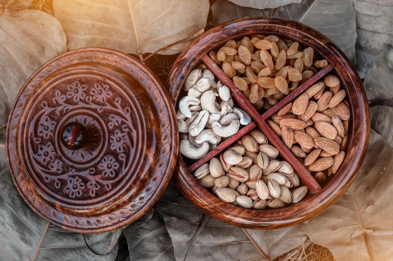 Handcrafted Sheesham Wood Dry Fruit Box