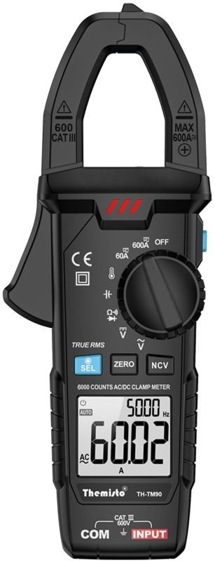 Themisto TH-M90 600A AC/DC True RMS Clamp Meter