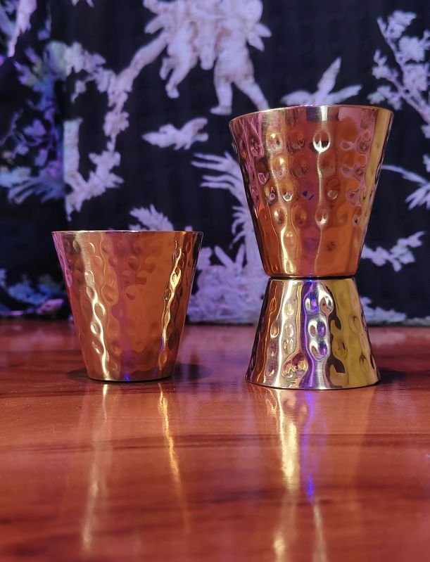 Hammered Pure Copper Peg Maker Glass
