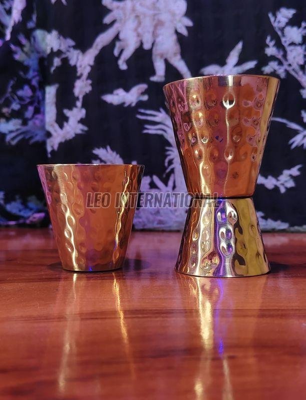 Hammered Pure Copper Peg Maker Glass